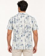Sansiro Abstract Streak Textured Polo T-Shirt product gallery image 4