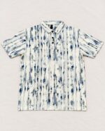 Sansiro Abstract Streak Textured Polo T-Shirt product gallery image 5