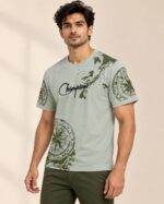 Sansiro Champion Compass Graphic Crew Neck T-Shirt product gallery image 1