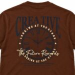 Sansiro Creative Statement Graphic Crew Neck T-Shirt product gallery image 2