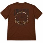 Sansiro Creative Statement Graphic Crew Neck T-Shirt product gallery image 6