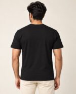 Sansiro Minimal Emblem Crew Neck T-Shirt product gallery image 1