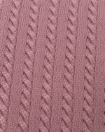 WildAss Cable Knit Textured Polo T-Shirt - Pink product gallery view