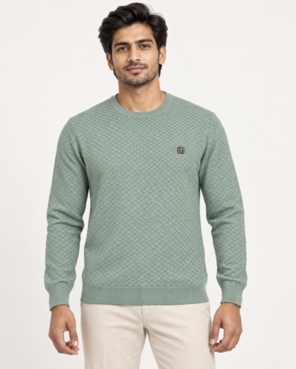 WildAss Diamond Texture Crew Neck T-Shirt - Pista featured product view