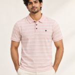 WildAss Horizontal Stripe Polo T-Shirt - Pink featured product view