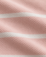 WildAss Horizontal Stripe Polo T-Shirt - Pink product gallery view