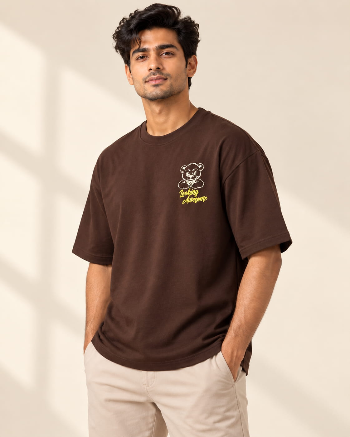 WildAss Men's Oversized Teddy Bear Graphic T-Shirt - Brown - Featured Product View WildAss Men's Oversized Teddy Bear Graphic T-Shirt - Brown featured product view