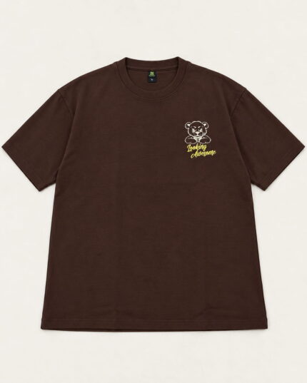 WildAss Men's Oversized Teddy Bear Graphic T-Shirt - Brown product gallery view