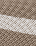 WildAss Textured Block Stripe Polo T-Shirt - Fawn product gallery view