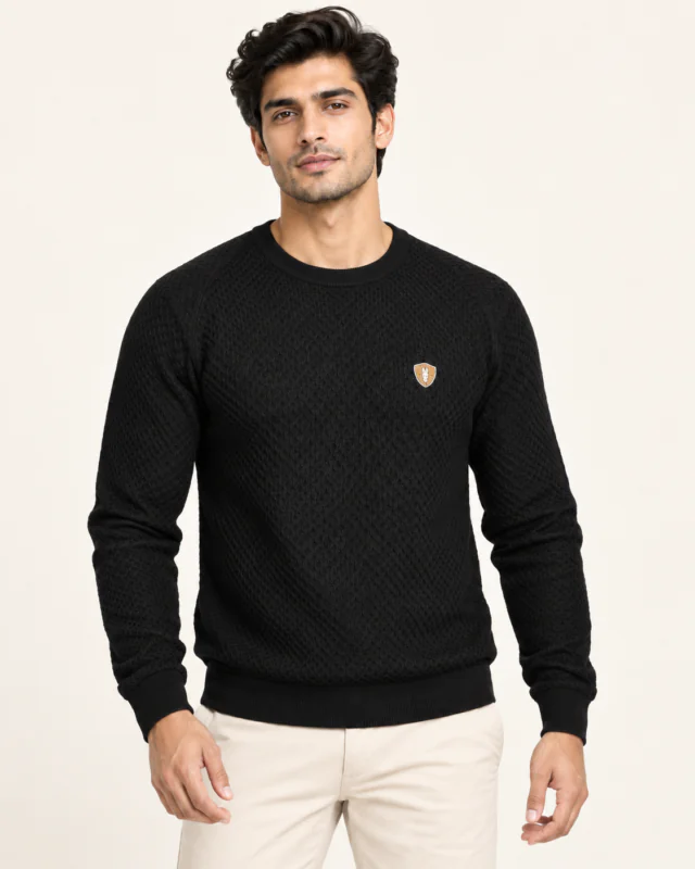 Home – WILDASS 2 WildAss Textured Knit Crew Neck T-Shirt - product gallery image 1